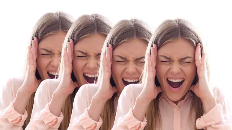duplicates of woman overlapping each other